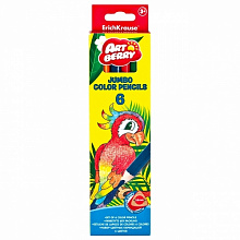 Карандаши   6 цв. трехгранные утолщенные Jumbo Erich Krause Artberry, 32473