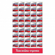 Наклейки-оценки Флажки триколор Праздник, 0201085