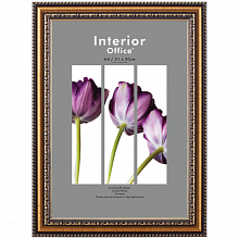 Фоторамка пластиковая 21х30см Золото 786 со стеклом Interior Office Светосила, 5-07444