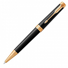 Ручка шариковая поворотный механизм 1мм черный стержень PARKER Premier Lacque Black GT M 1931412
