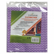 Салфетка вискозная 34х38см 3шт EuroHouse, 14018
