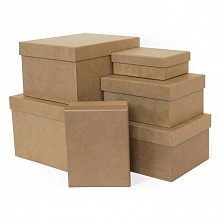 Коробка подарочная прямоугольная 23x19x13см крафт Д10103П.113.1 Рута