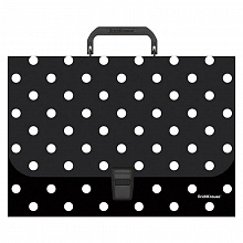 Портфель пластиковый А4 Dots in Black Erich Krause, 52917