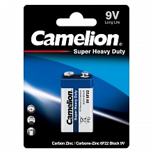 Элемент питания 6F22 Camelion крона SUPER BLUE в блистере 1шт