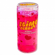 Слайм 250гр с ароматом вишни Ягодка Clear-slime ВОЛШЕБНЫЙ МИР S130-34