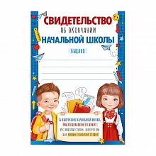 Свидетельство Об окончании начальной школы 39.324.00 ИП