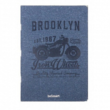 Тетрадь 48л клетка Vintage motors голубой Доминанта, N847