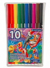 Фломастеры 10 цветов Centropen Washable 7790/10