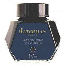 Чернила 50мл черные WATERMAN Intense Black S0110710