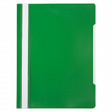Скоросшиватель пластиковый А4 зеленый Бюрократ PS20GRN/816299