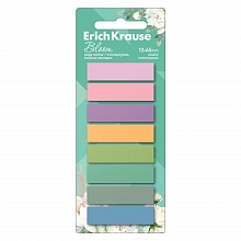 Закладки клейкие 45x12мм 8 цветов по 20л пластиковые Erich Krause Pastel Bloom, 61560