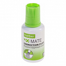 Корректирующая жидкость 20мл с кисточкой на химической основе X-Mate Hatber, CF_065655