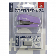 Степлер 24/6 12л + скобы в блистере Globus СтС24/6м