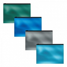 Папка-конверт на молнии C6 ассорти Glossy Ice Metallic Erich Krause, 53297