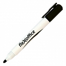 Маркер по доске 2,5мм черный круглый FlexOffice FO-WB07 Black
