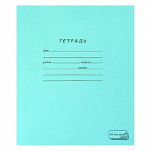 Тетрадь 24л клетка зеленая ПЗБМ, 019858