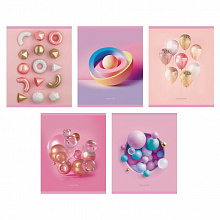 Тетрадь  48л клетка Розовая коллекция мокрый шелк Канц-Эксмо ТК487218