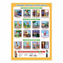 Плакат Правила личной безопасности 45х64см ГЕОДОМ, 4607177458212