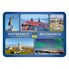 Магнит Мурманск 70х98мм коллаж 4, МГН2Б-06