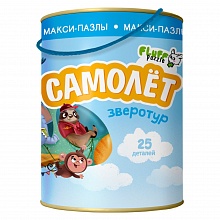 Макси-пазлы Зверотур. Самолет. 25 деталей ГЕОДОМ, 4607177459011