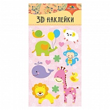 Наклейки 3D 9,5х18,5см КТС-ПРО, С3485-03