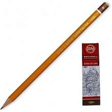 Карандаш чернографитный   B без ластика шестигранный Koh-i-Noor 1500 