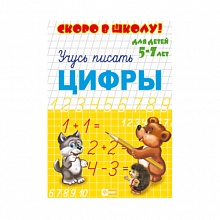 Книжка 160х230мм 8л Скоро в школу Учусь писать Цифры Феникс 23790