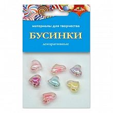 Набор для декора бусинки Сердечки КТС-ПРО, С3569-04