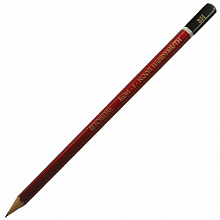 Карандаш чернографитный 3H без ластика шестигранный Koh-i-Noor Forum 1672