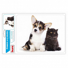 Коврик для мышки Котенок и щенок BURO, BU-M40095