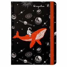 Ежедневник недатированный А5 128л Кит в космосе ТМ Collezione Проф-Пресс, 128-1464