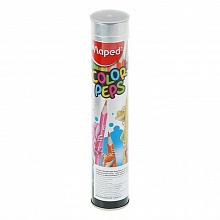 Карандаши  12 цв трехгранные ударопрочные металлический тубус MAPED Metal Tube 832044