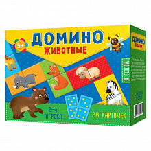 Домино Животные ГЕОДОМ, 4607177454030