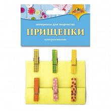 Декоративный элемент Прищепка 6шт Паттерн КТС-ПРО, С3574-15