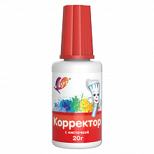 Корректирующая жидкость 20мл с кисточкой на водной основе Луч, 31С2011-08