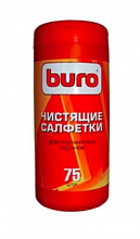 Салфетки чистящие для ухода за плазменными экранами туба 75шт BURO, BU-Tpsm