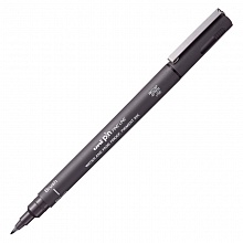 Линер-кисть темно-серый UNI Pin Fine Line Brush, PINBR-200SDarkGrey