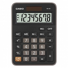 Калькулятор настольный 8 разрядов CASIO черный MX-8B-BK-W-EC