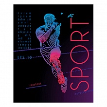 Тетрадь 48л клетка Спорт КТС-ПРО, С0221-185