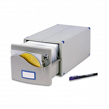 Бокс для дисков на 200 CD 185х150х375мм с замком и маркером ProfiOfficе, MB-200SL,57500