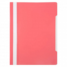 Скоросшиватель пластиковый А4 розовый Бюрократ PS20PINK/816303