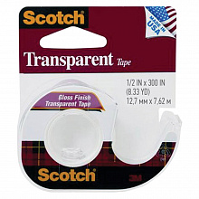 Клейкая лента с диспенсером 12,7ммх7,6м 144SS-ENG 3M Scotch Transparent, 7100010900