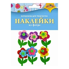 Наклейки из фетра Цветочки КТС-ПРО, С3107
