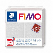 Пластика запекаемая 57г светло-серая Staedtler Fimo Leather-Effect, 8010-029