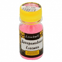 Блестки для декора 20г розовый Love2art, GFC-128 15
