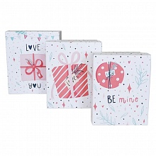 Коробка подарочная прямоугольная 23х19х13см Love Д10103П.302.1