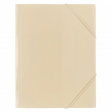 Папка с резинкой пластик А4 диагональ бежевая Expert Complete Trend Pastel, EC234430