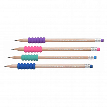 Карандаш чернографитный HB с ластиком шестигранный Grip Silwerhof 120630-00/1097471