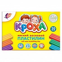 Пластилин 20 цв восковой Кроха Луч 31С2063-08