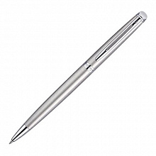Ручка шариковая с поворотным механизмом Waterman Hemisphere Stainless Steel CT M синий 1мм S0920470